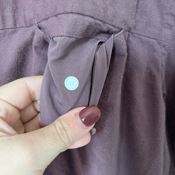 Lululemon Full Day Ahead Flannel Button Up Size 12 - Picture 3 of 15